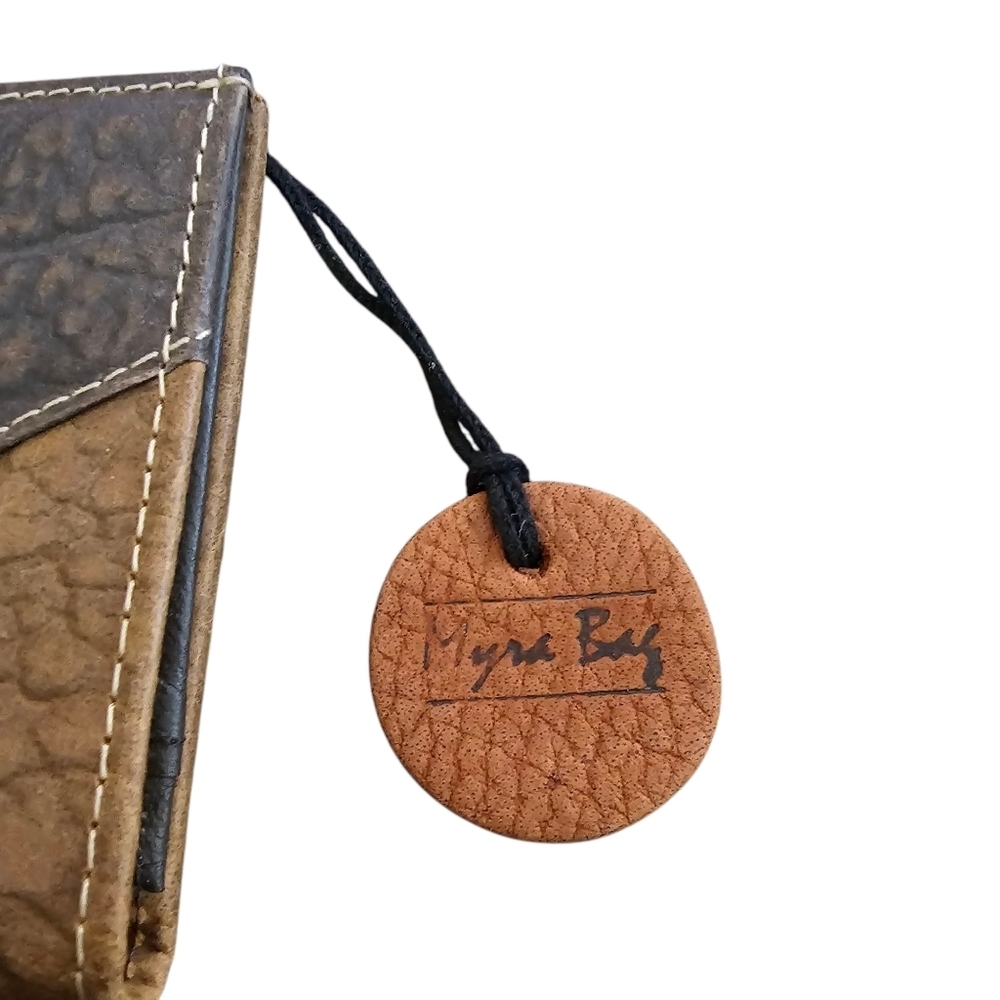 Myra Bag Handmade Thimper Wallet Cowhide Leather - Picture 3 of 6